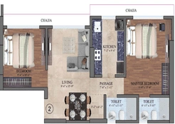 2-BHK Layout