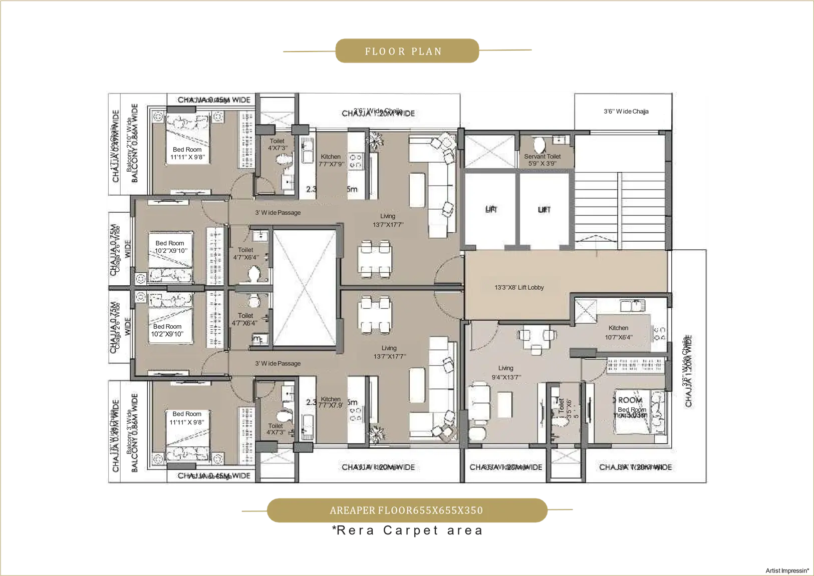 1-BHK Layout