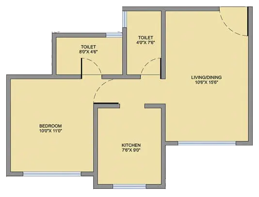 1-BHK Layout