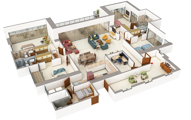 1-BHK Layout