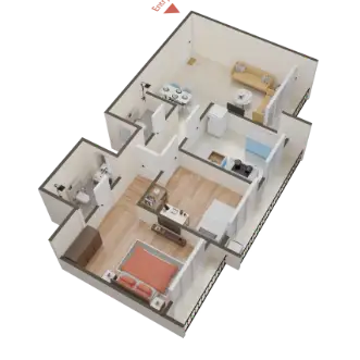 1-BHK Layout
