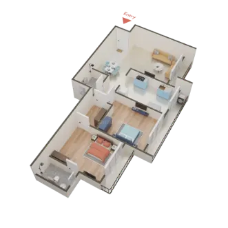 1-BHK Layout